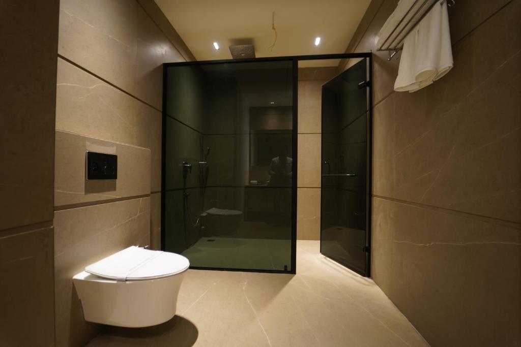 Koupelna v ubytování Hotel Millennium