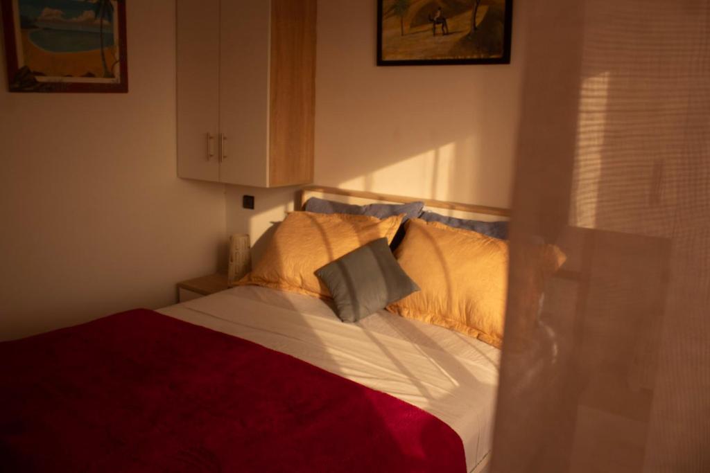 Postel nebo postele na pokoji v ubytování Seaside house