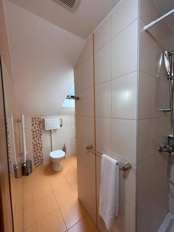 Koupelna v ubytování Rooms SQUARE Belgrade