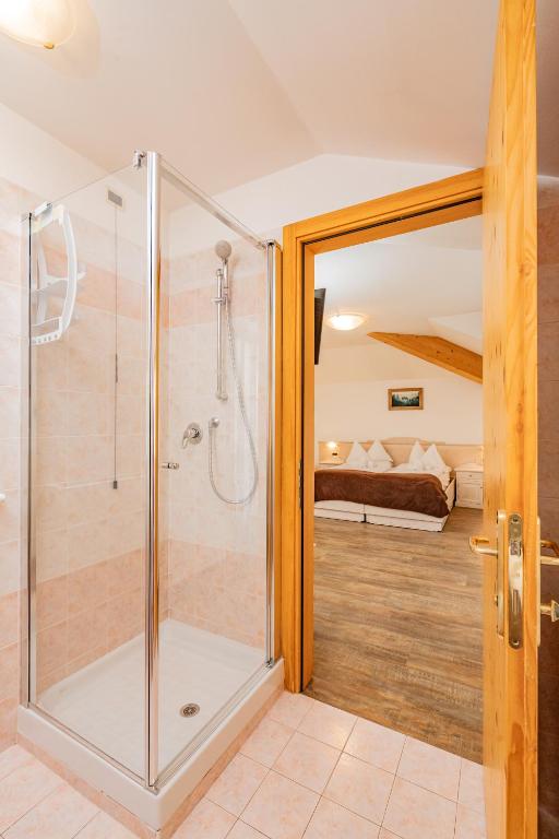 Koupelna v ubytování Hotel Europa