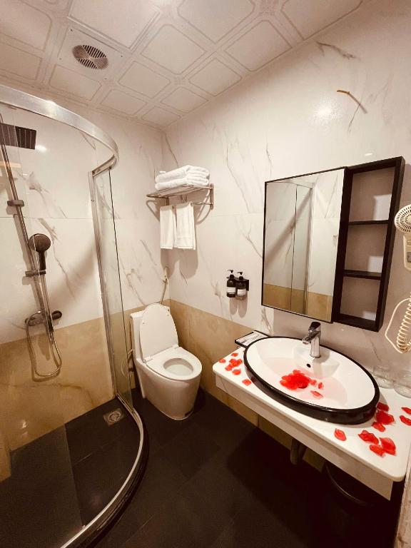 Koupelna v ubytování Nam Cường X Hotel