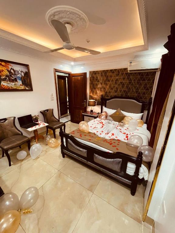 Posezení v ubytování Nam Cường X Hotel