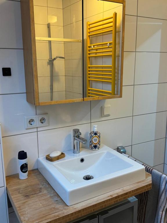 Koupelna v ubytování Schöne Oberwohnung in Oldenburg Osternburg