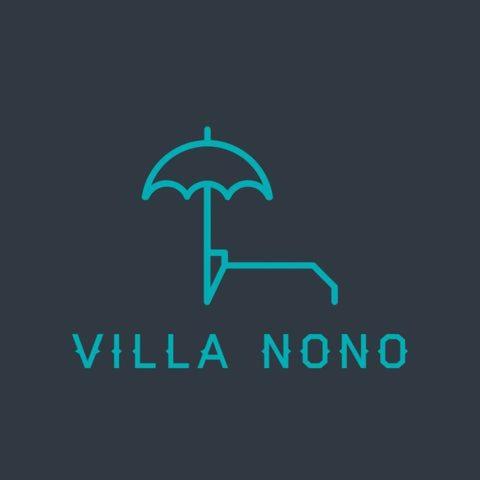 a logo with an umbrella and the words villa noo at Villa Nono in Vrh