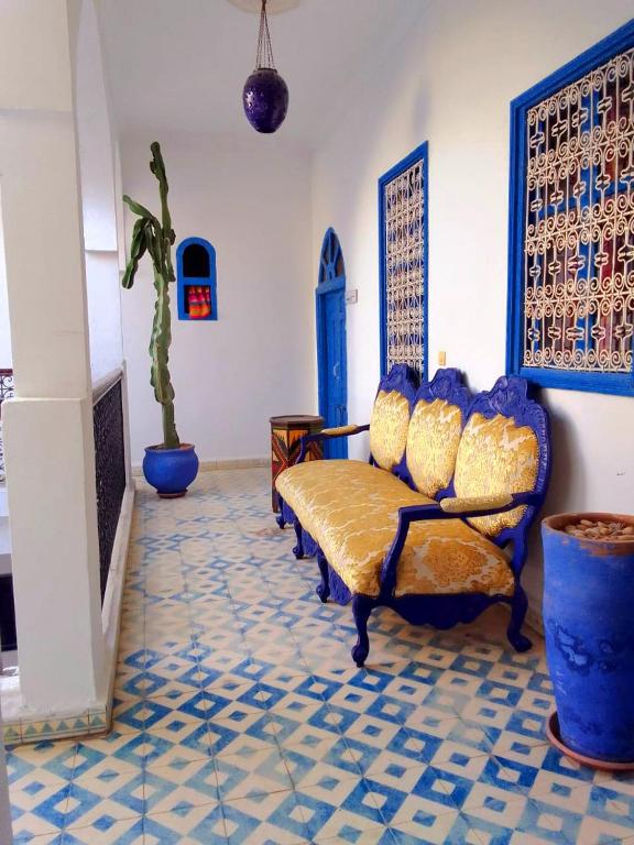 Posezení v ubytování Riad Safi - maison historique