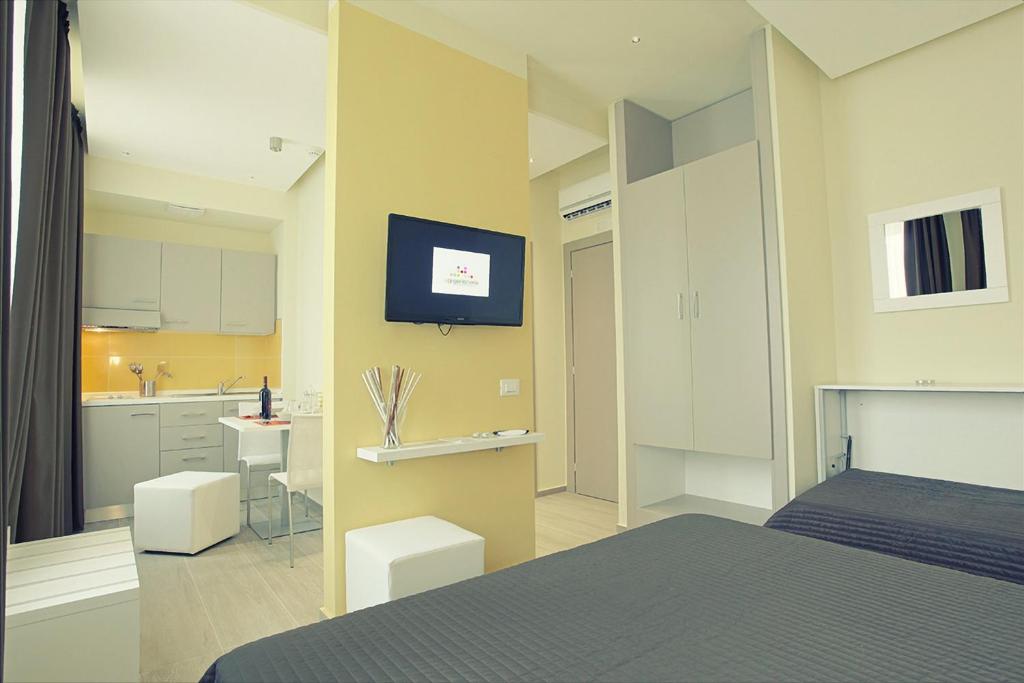 Postel nebo postele na pokoji v ubytování Hotel Agrigento Home