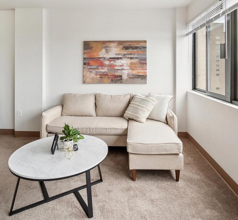 Ruang duduk di Pp 2107 Beautiful 1br Apartment I Free Parking