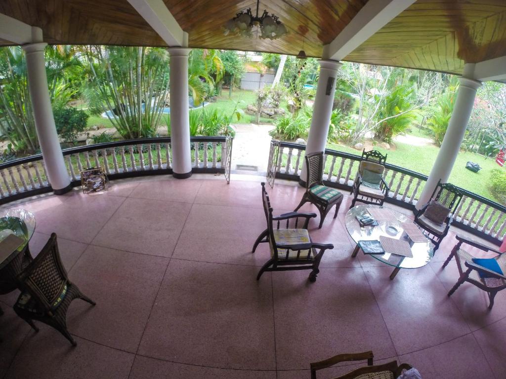Balkón nebo terasa v ubytování Leijay Garden Retreat