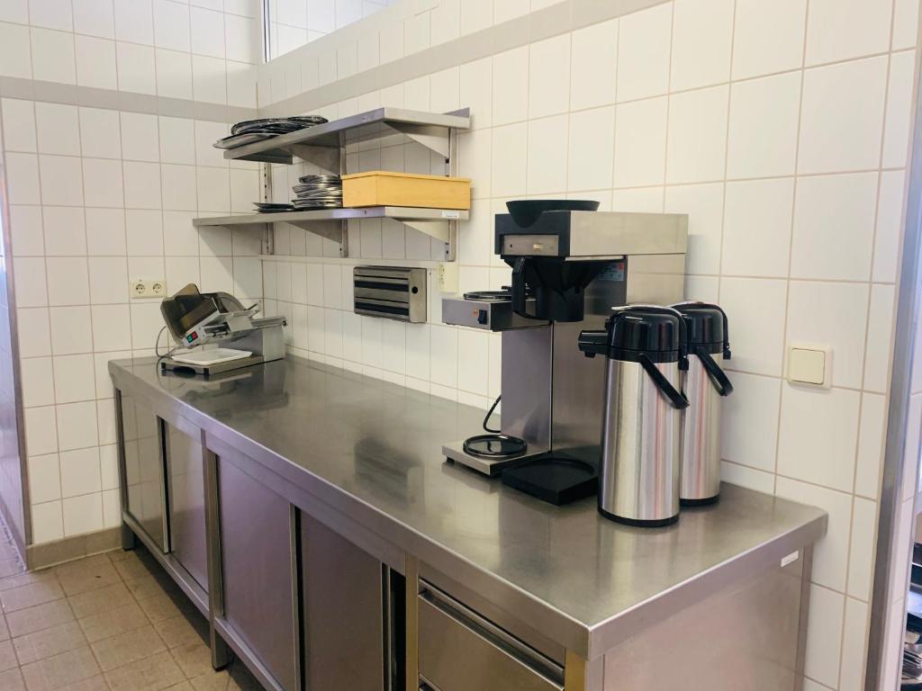 Köök või kööginurk majutusasutuses Haus Rosenbaum Gruppenhaus- Begegnungsstätte - Pension