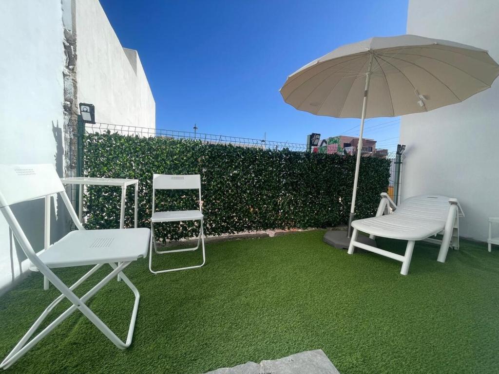 Κήπος έξω από το La Casa de Mercedes