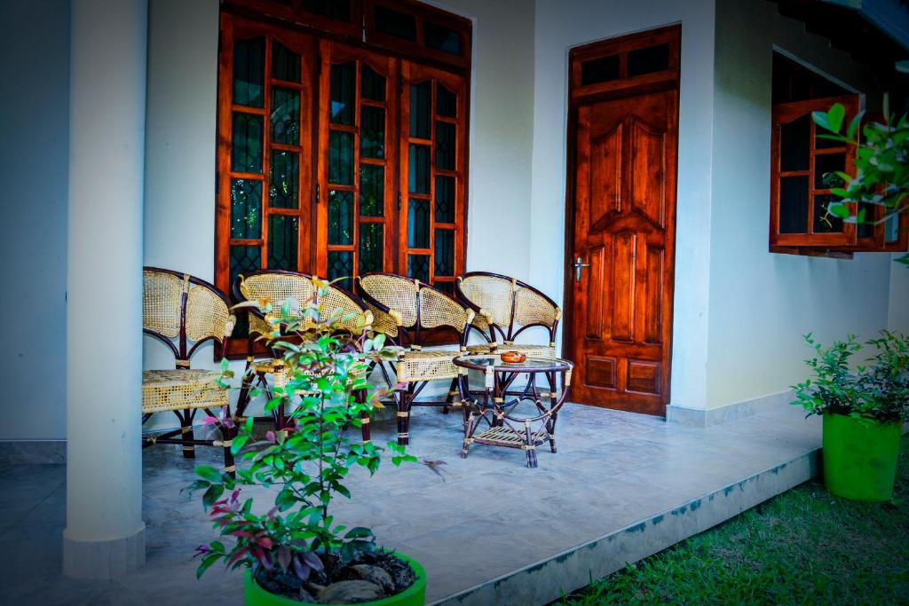 Zahrada ubytování Binara Home Stay