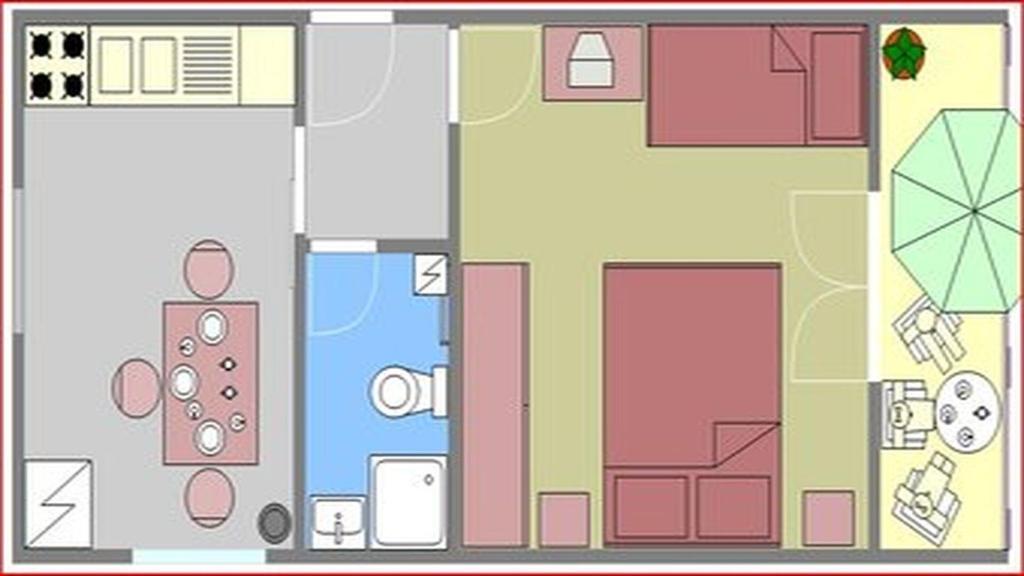 Plán poschodí v ubytovaní Apartment Eta