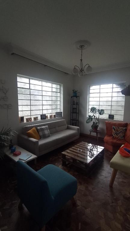 Posezení v ubytování Casa Yolo Bogotá