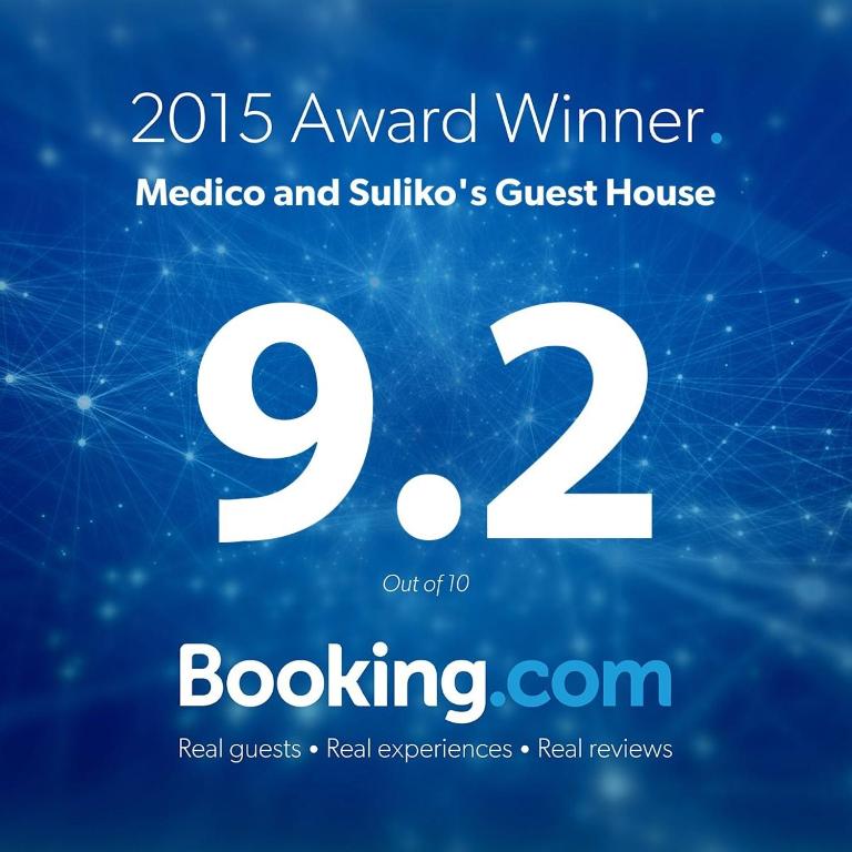 Certificat, premi, rètol o un altre document de Medico and Suliko Guest House