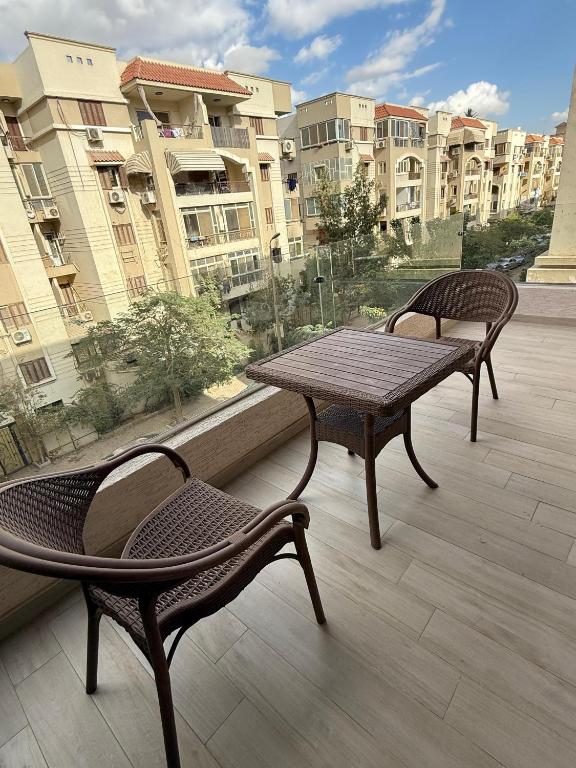 Balkón nebo terasa v ubytování Zones Residence Maadi