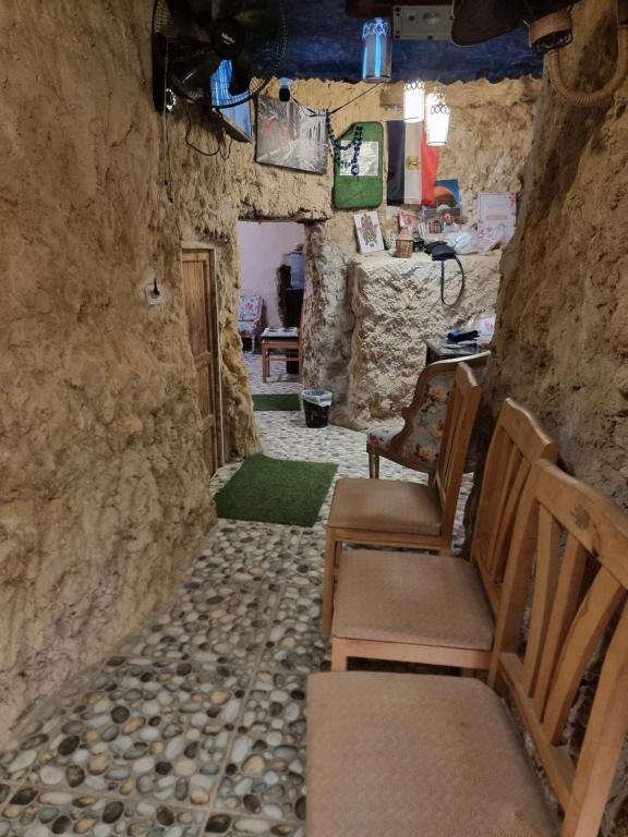 Posezení v ubytování Bait Ward Siwa House