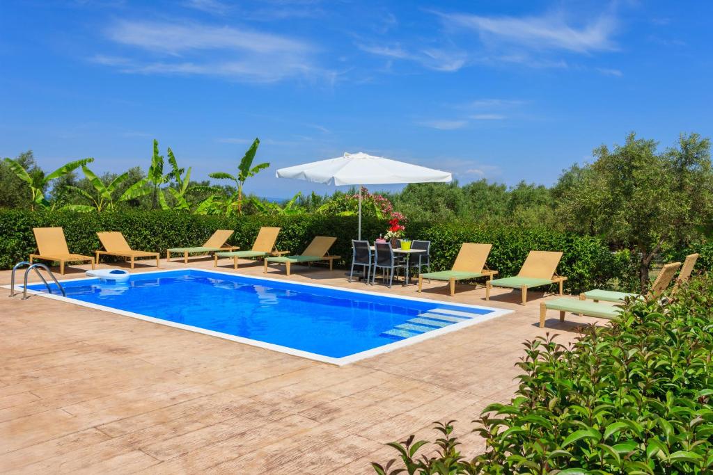 Bazén v ubytovaní Zante View villa Odysseus alebo v jeho blízkosti