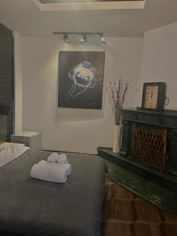 Postel nebo postele na pokoji v ubytování Porta Hostel