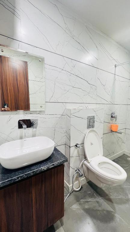 Koupelna v ubytování Hotel RUTBA