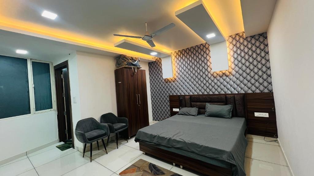 Postel nebo postele na pokoji v ubytování Hotel RUTBA
