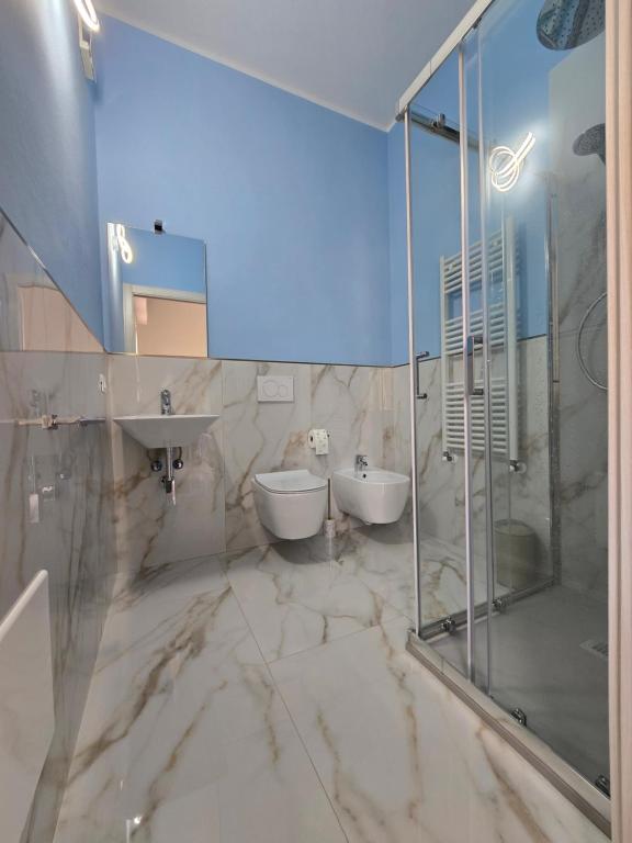 Koupelna v ubytování Casa MaDo