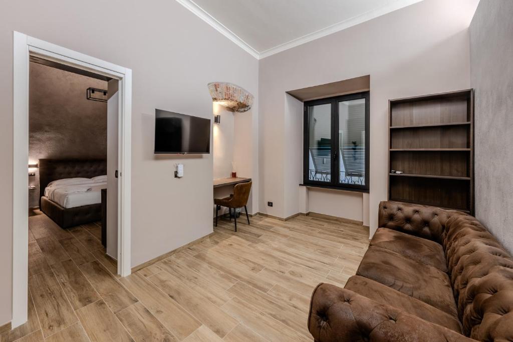 TV a/nebo společenská místnost v ubytování Soziglia Guest Rooms