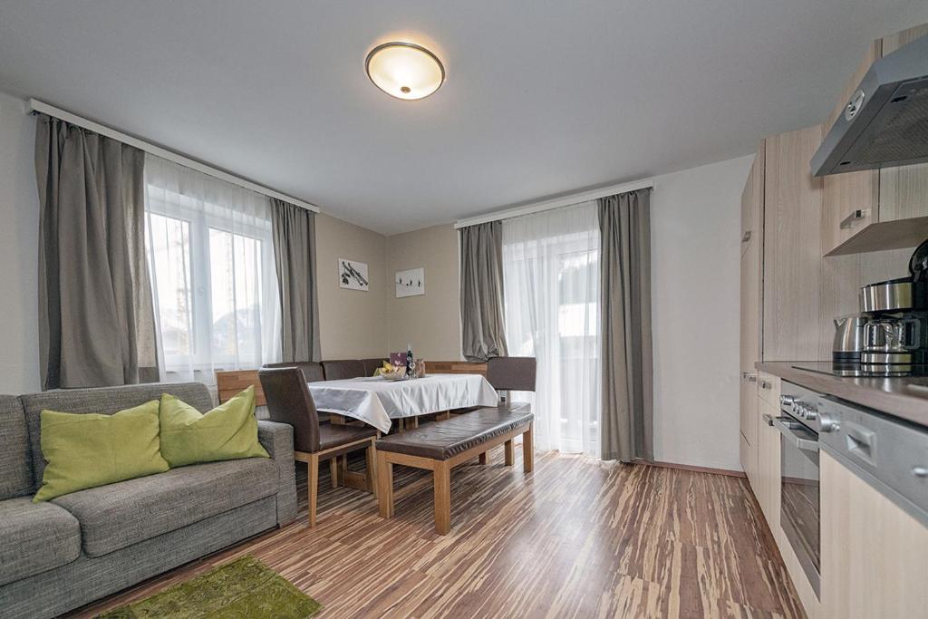 Kuchyň nebo kuchyňský kout v ubytování Genuss.Haus.Fankhauser
