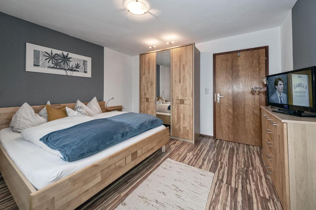 Postel nebo postele na pokoji v ubytování Genuss.Haus.Fankhauser