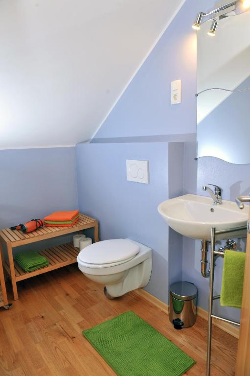 Koupelna v ubytování Apartment Šilec