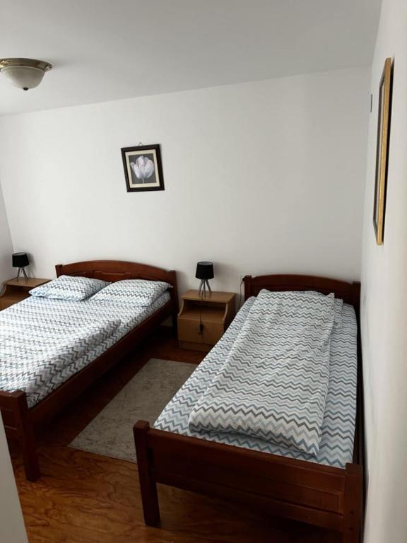 Postel nebo postele na pokoji v ubytování Apartments Grbović