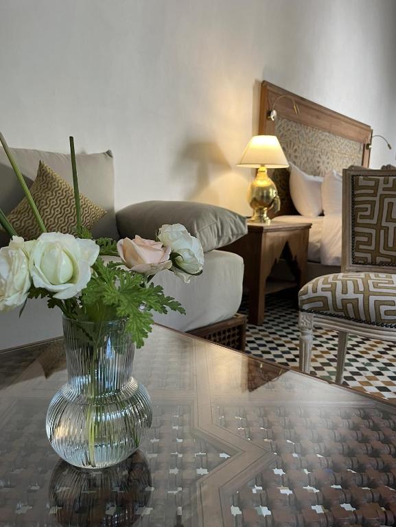 Χώρος καθιστικού στο Riad Hanael Garden & Spa
