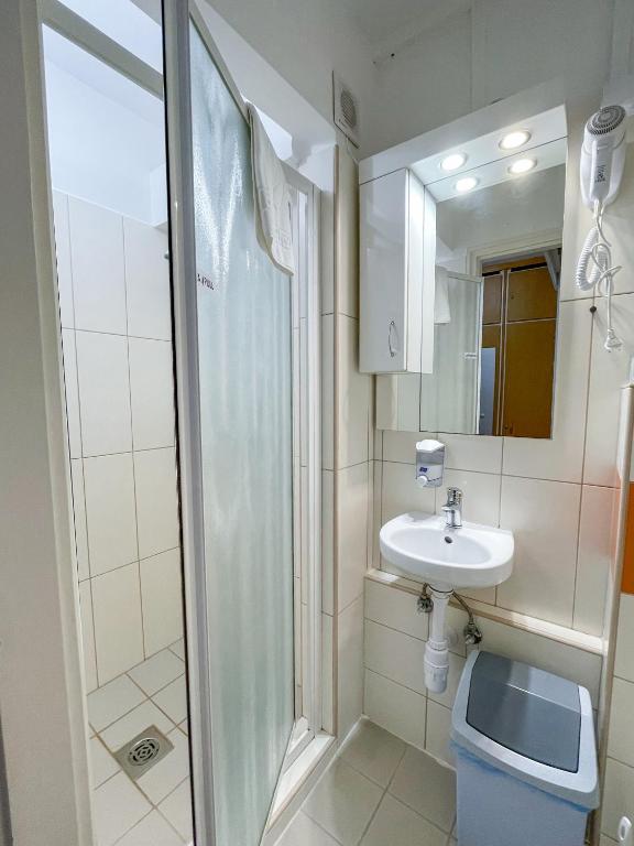 Koupelna v ubytování Tisza Sport Hotel