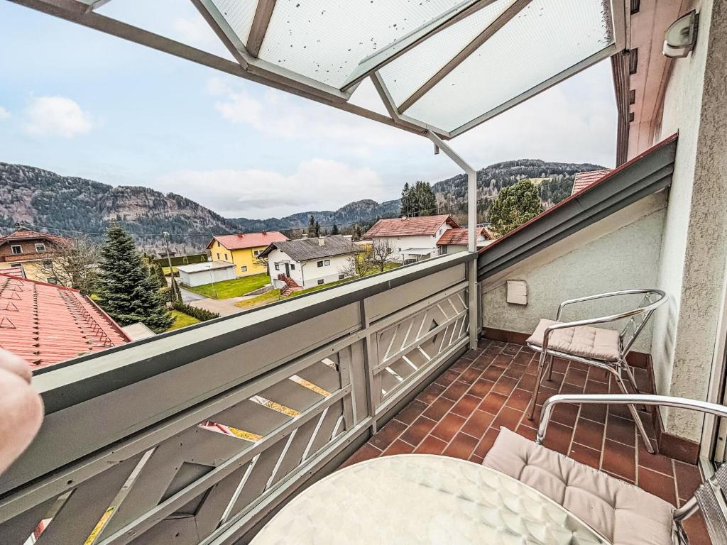 a balcony with a view of the mountains at Apartment Frank-2 by Interhome in Feldkirchen in Kärnten