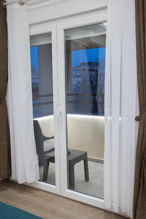 Balkón nebo terasa v ubytování M Corner