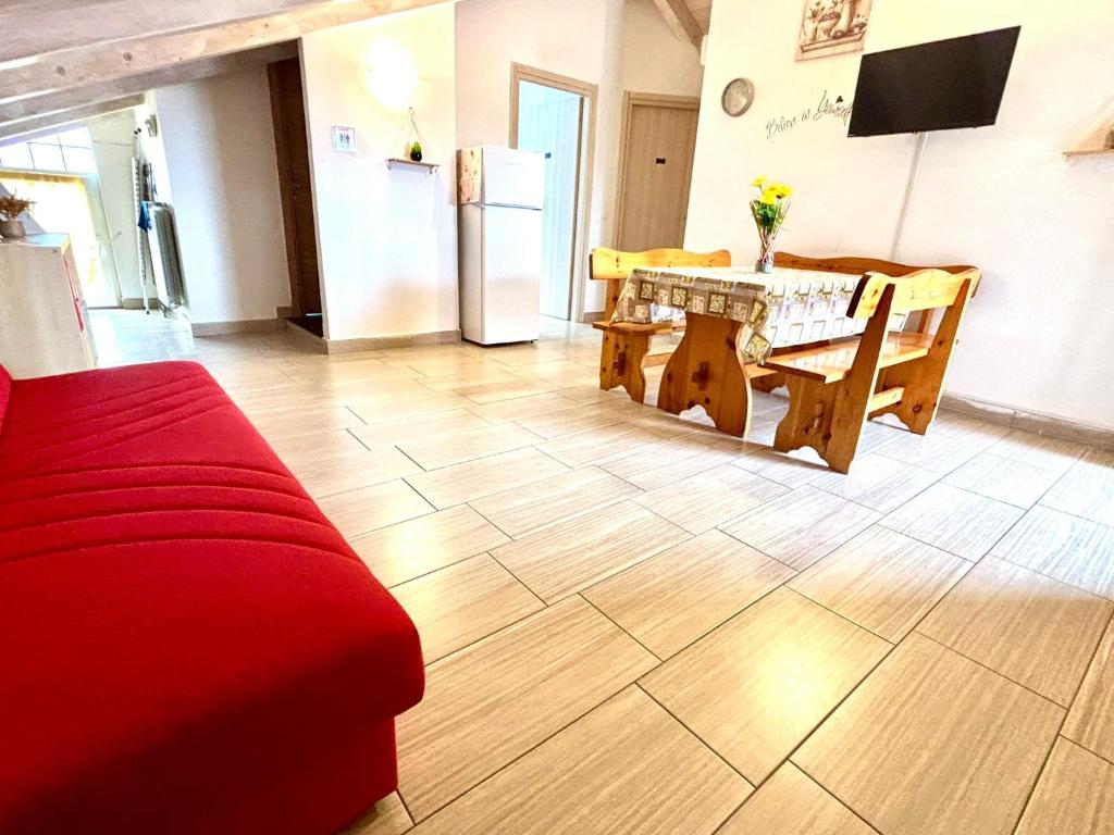 Telewizja i/lub zestaw kina domowego w obiekcie Al Bivio