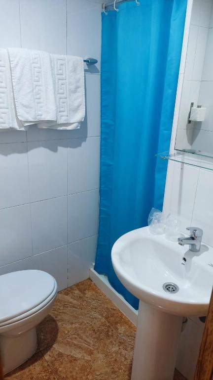 Koupelna v ubytování Pension Segura