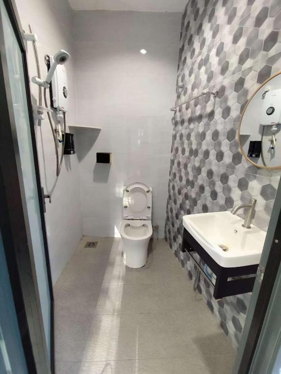 Koupelna v ubytování MUSANG ONG HOTEL