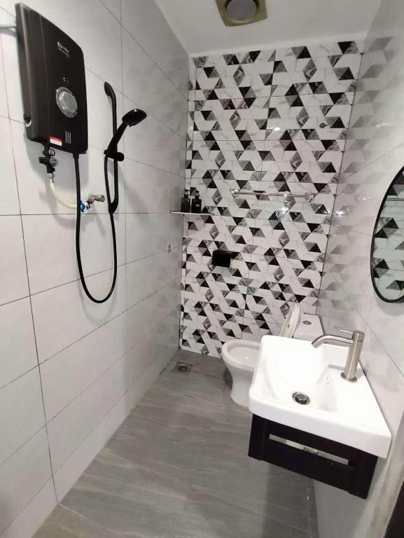 Koupelna v ubytování MUSANG ONG HOTEL