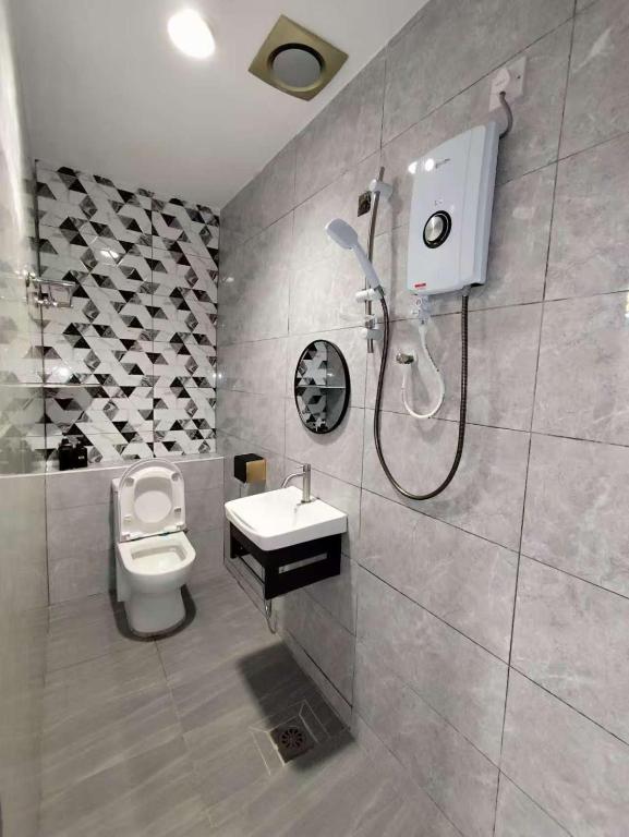 Koupelna v ubytování MUSANG ONG HOTEL