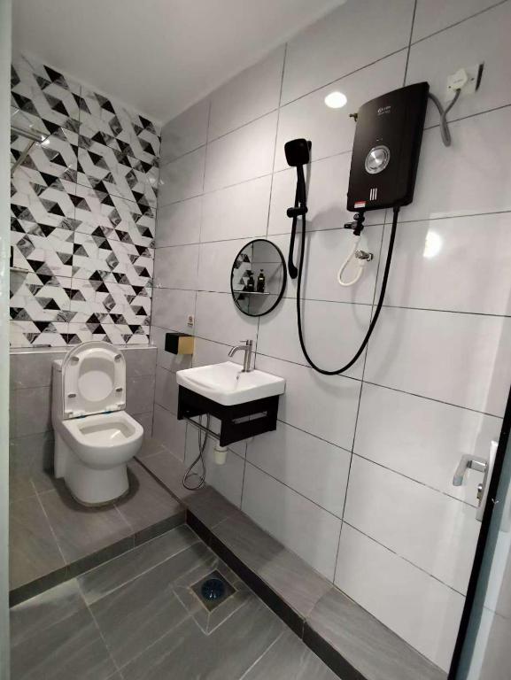 Koupelna v ubytování MUSANG ONG HOTEL