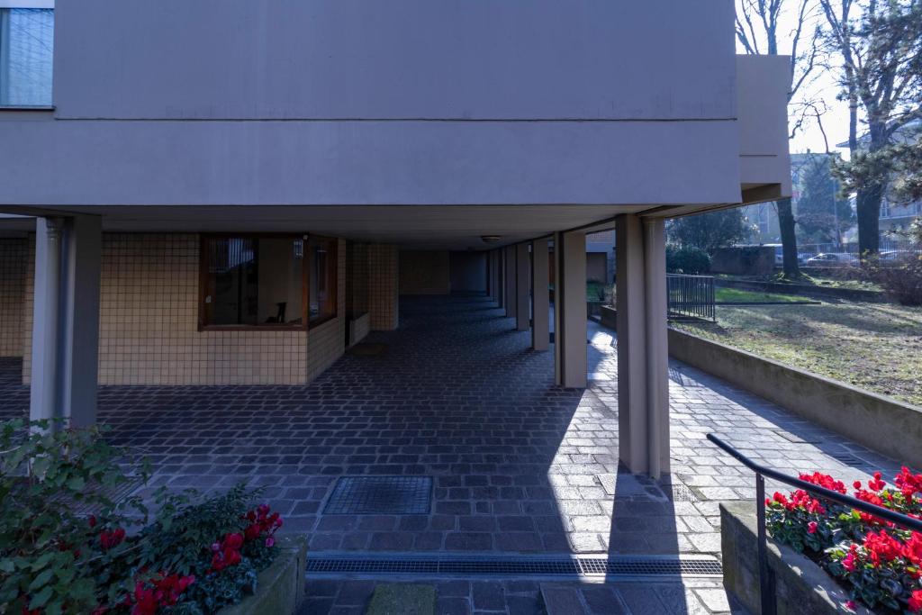 O edifício onde o apartamento está situado