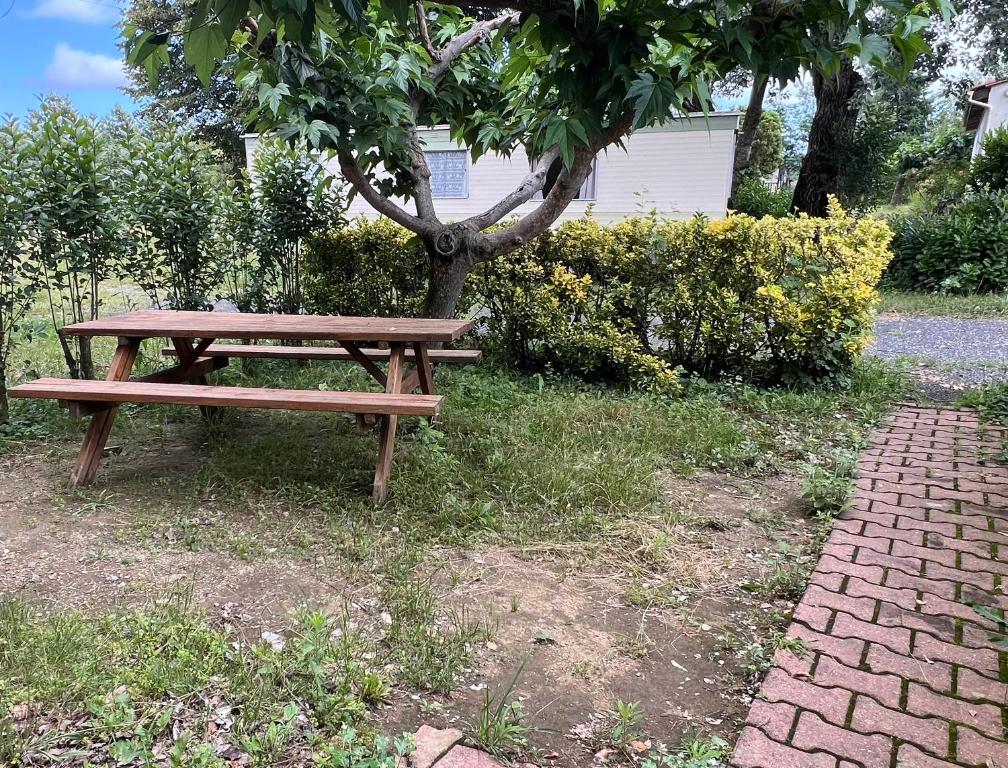 Zahrada ubytování Camping de la Lyre