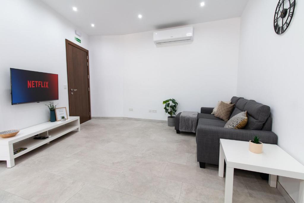 Posezení v ubytování Sandstone Apartment 19