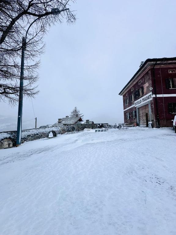 Rifugio Teggiate v zimě