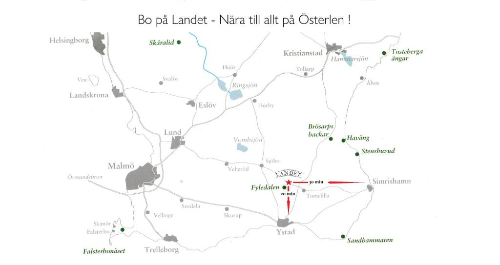 Fotografie z fotogalerie ubytování Landet Bed and Breakfast v destinaci Tomelilla