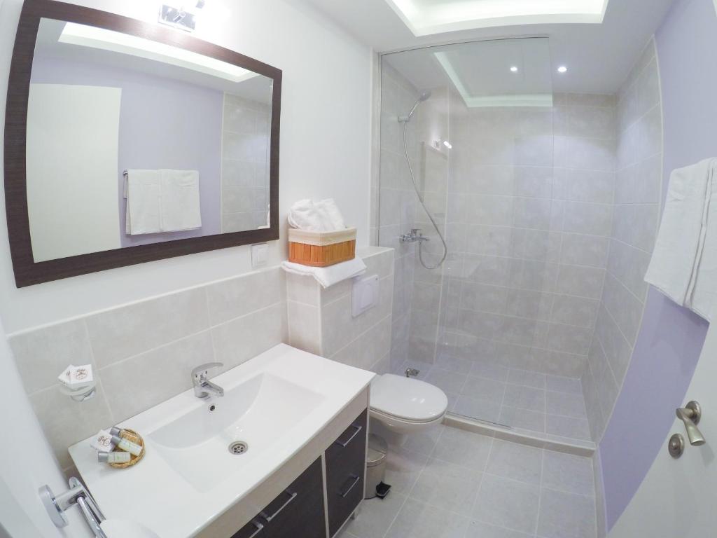 Koupelna v ubytování Bed&Breakfast kod Smilje