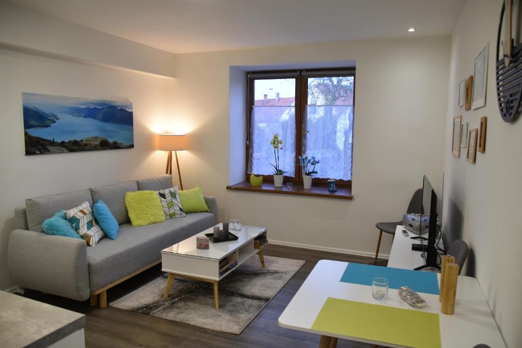 Posezení v ubytování Apartmán Dva na moto
