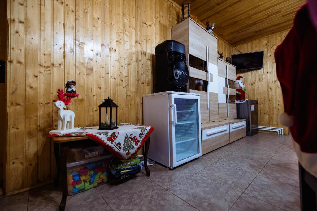 Kuchyň nebo kuchyňský kout v ubytování Cabana Daria