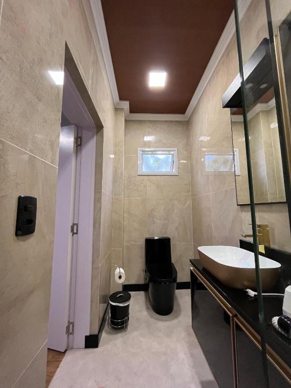 Koupelna v ubytování Pousada Kaki Haus