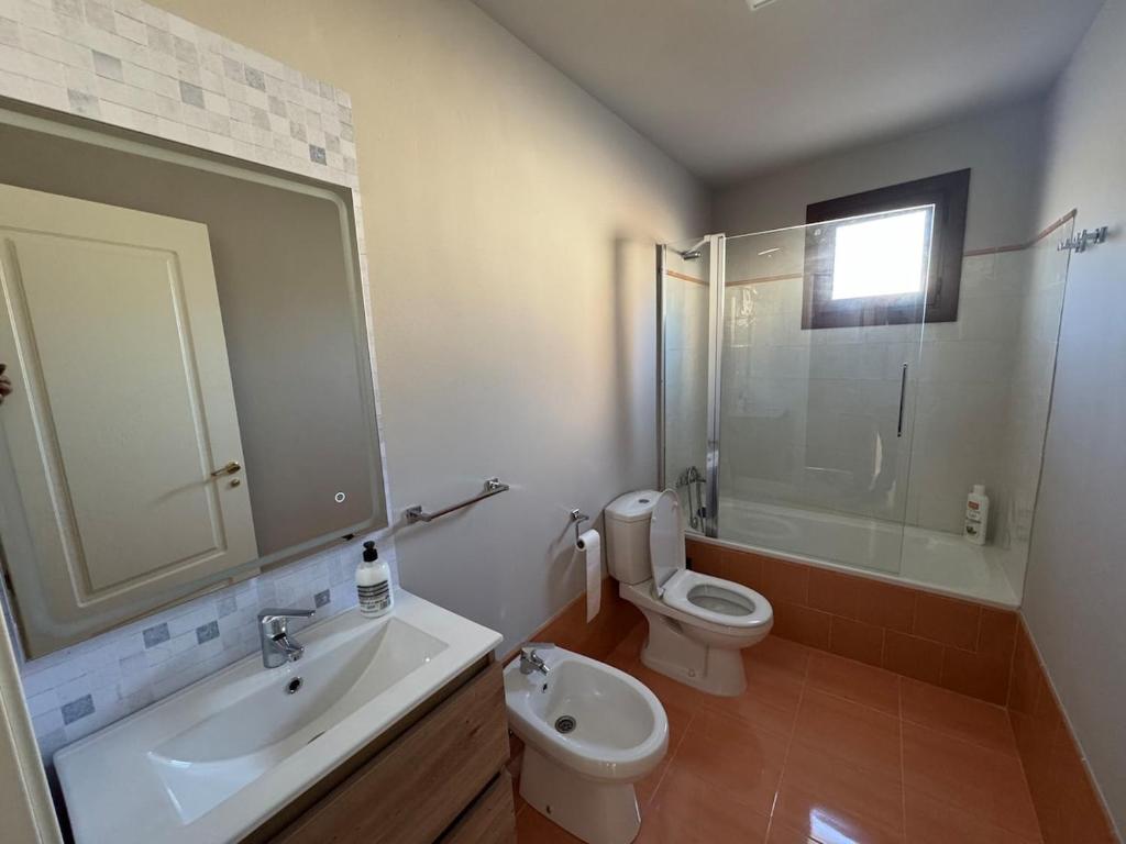 Koupelna v ubytování La Corrala de Chite